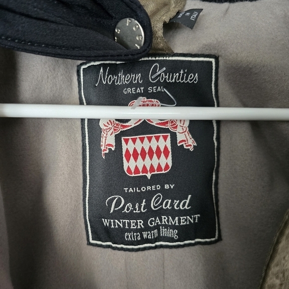 Postcard Designer Ski Jacket Wrinkle Design Winter Coat Women’s Size 42/ M - Picture 9 of 10